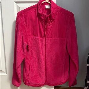 Danskin Now Women's Fuchsia Teddy Jacket